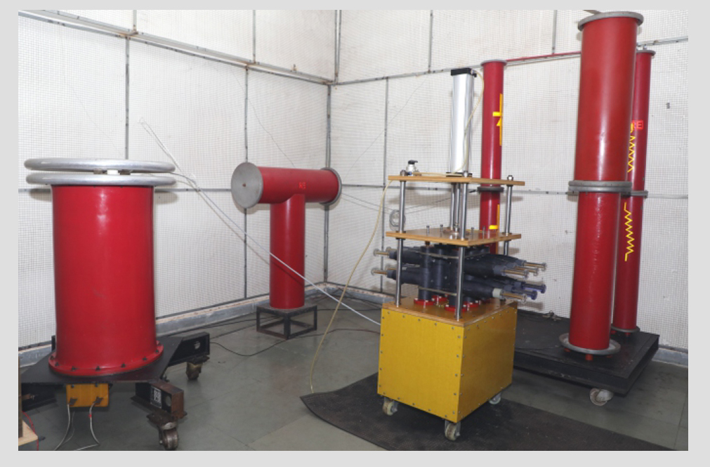 High-voltage test equipment in the Gala Thermo Shrink HV lab